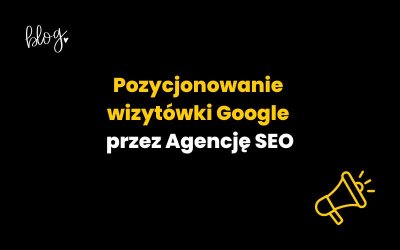 Pozycjonowanie wizytówki Google przez Agencję SEO