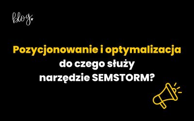 Pozycjonowanie i optymalizacja – do czego służy narzędzie SEMSTORM?